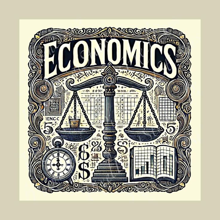 college major economics sticker finance & market gift economist decal for laptops, water bottles, notebooks