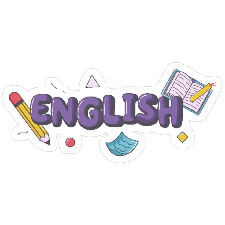 learn and write english sticker